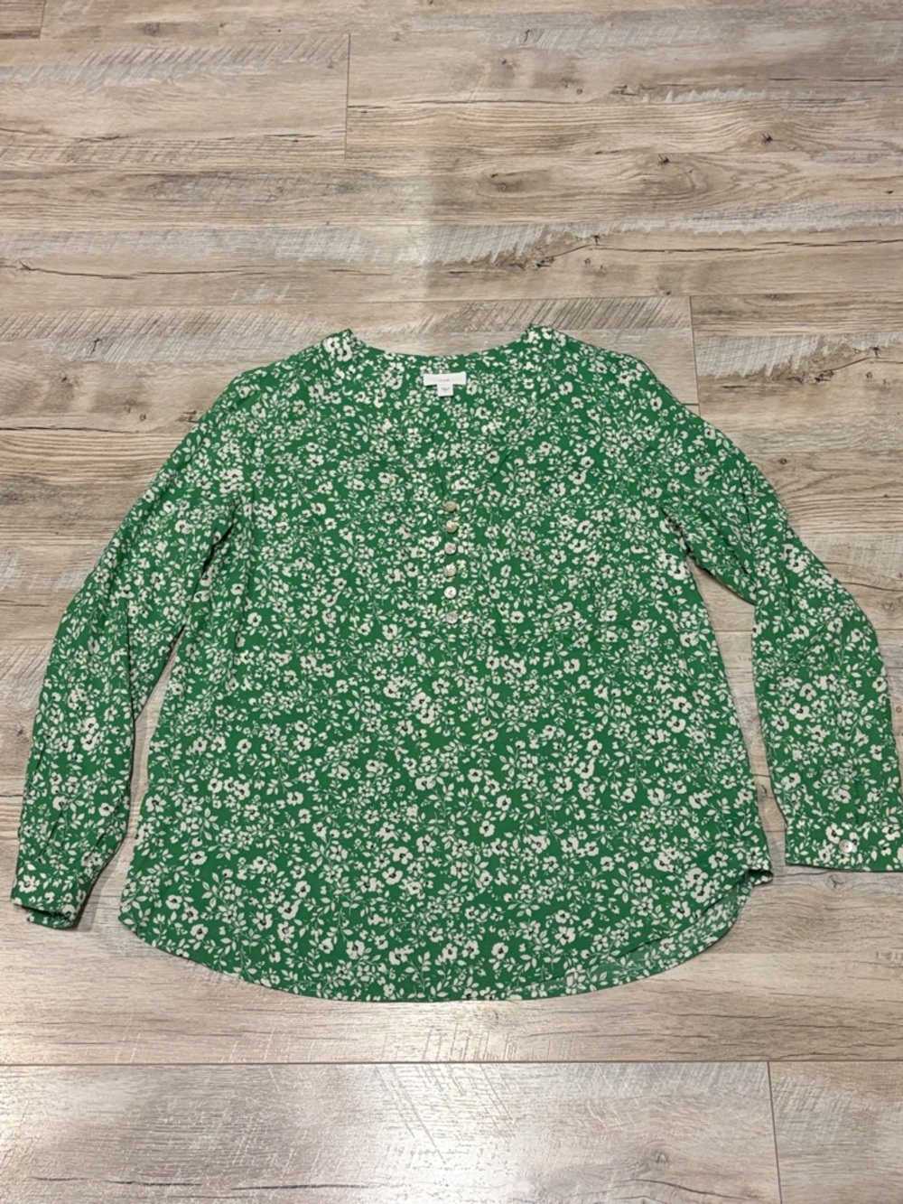 Women’s Green Floral Blouse